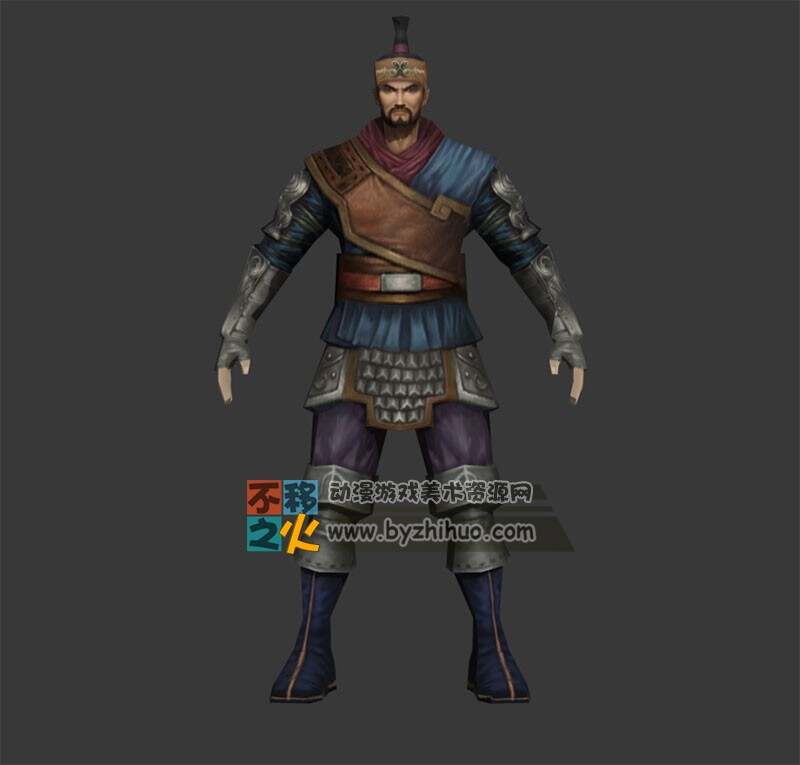 古装 铠甲 武将模型