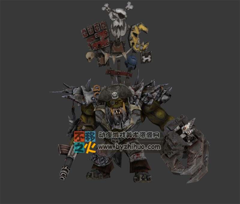 怪物 魔鬼 铠甲 海盗模型