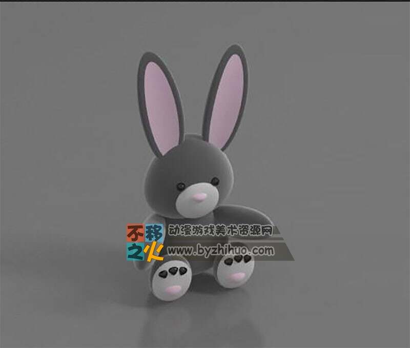 灰色的兔子Max模型