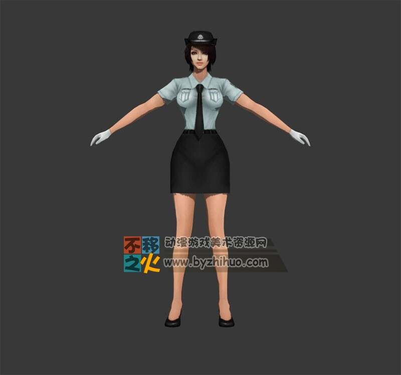 警察 美女 市民 女警模型
