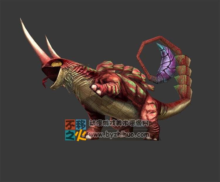 sand lizard 沙蜥Max模型 含骨骼全套动作
