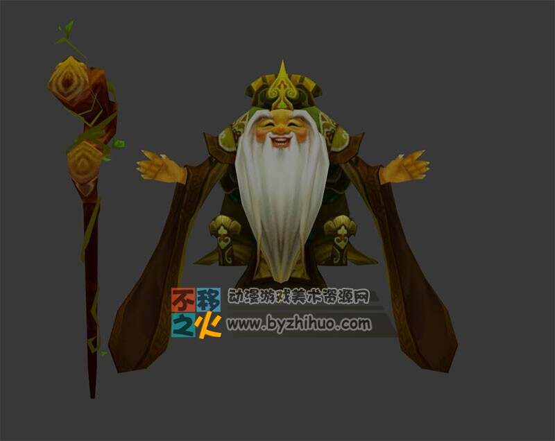 可爱 神仙 土地公模型