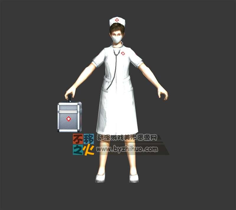女人 女护士模型