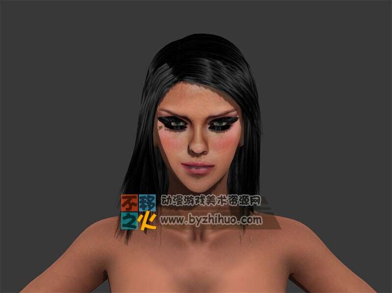 标准体型 女素体3dmax格式模型下载