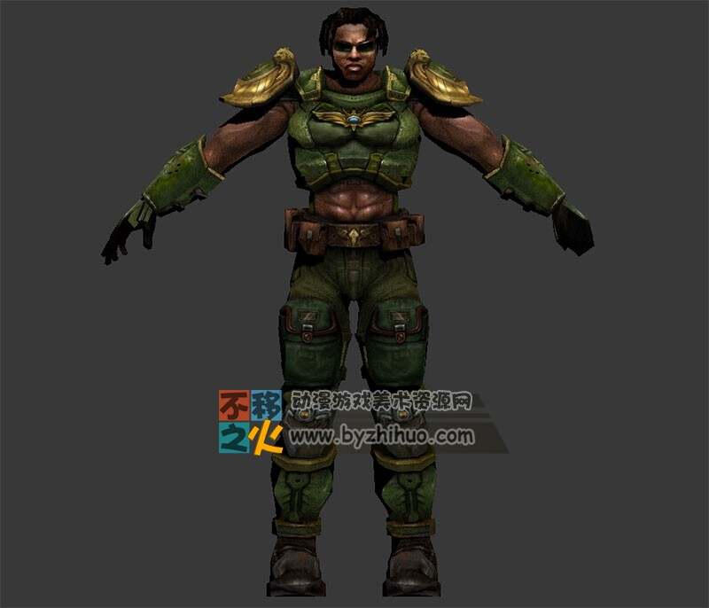 科幻战士 壮汉 男士兵模型
