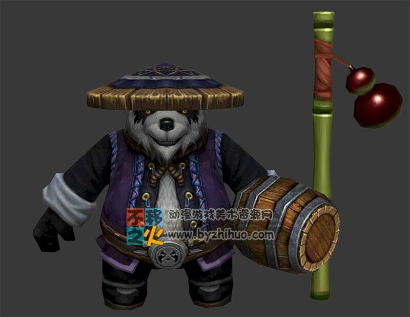 村民 熊猫人模型