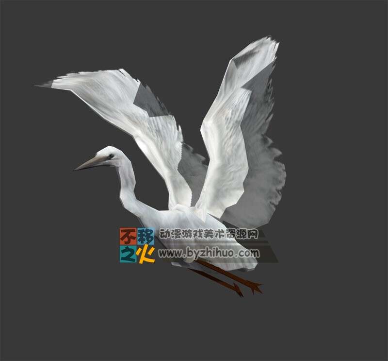 Egret 白鹭 Max模型