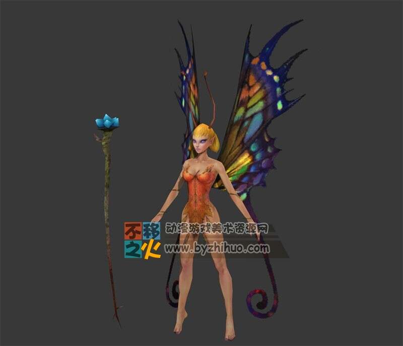 精灵蝴蝶精模型