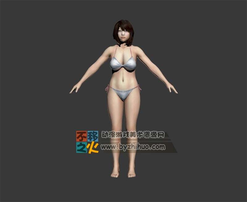 女孩 比基尼 高中女生模型