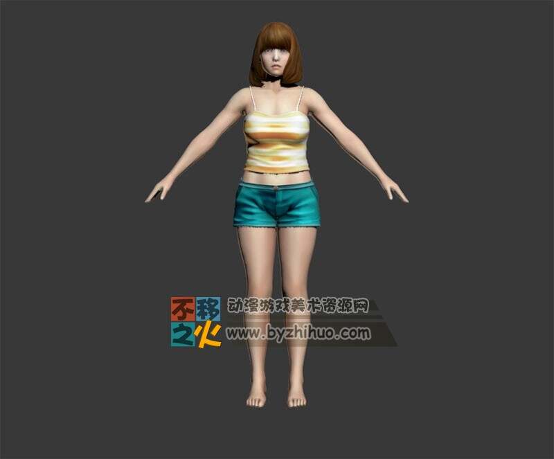 女孩 比基尼 高中女生模型
