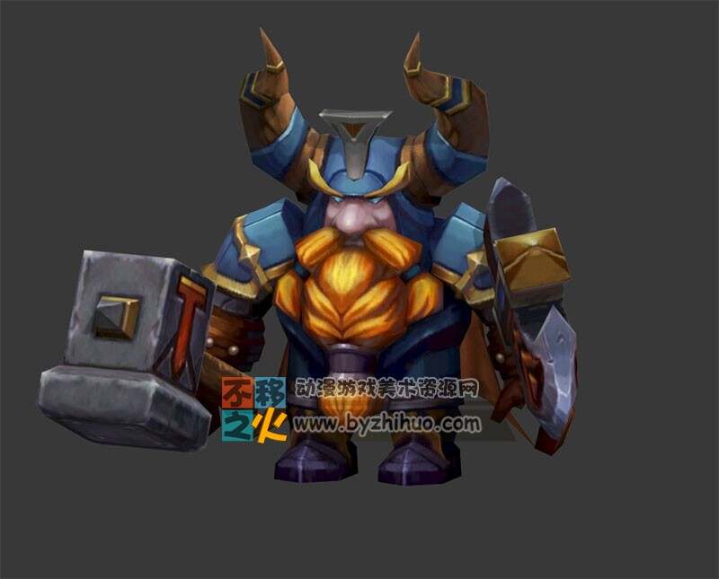 北欧 锤子 战士模型