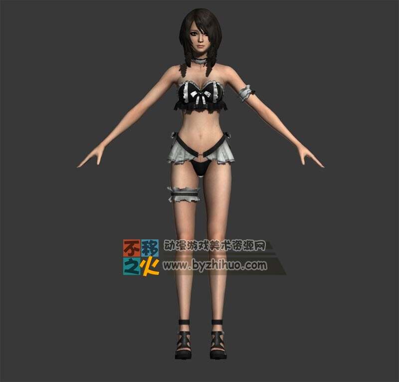 黑发 女孩 比基尼 美女模型