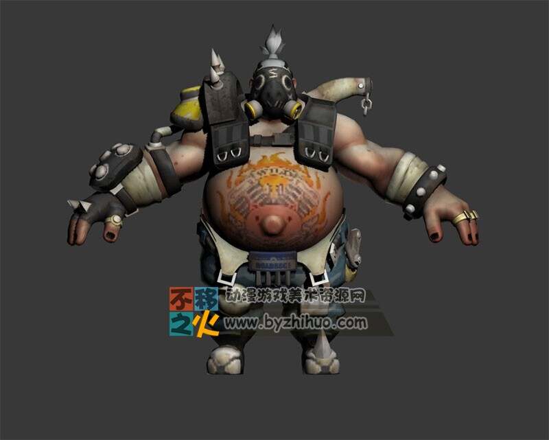 怪人 壮汉 面具男模型