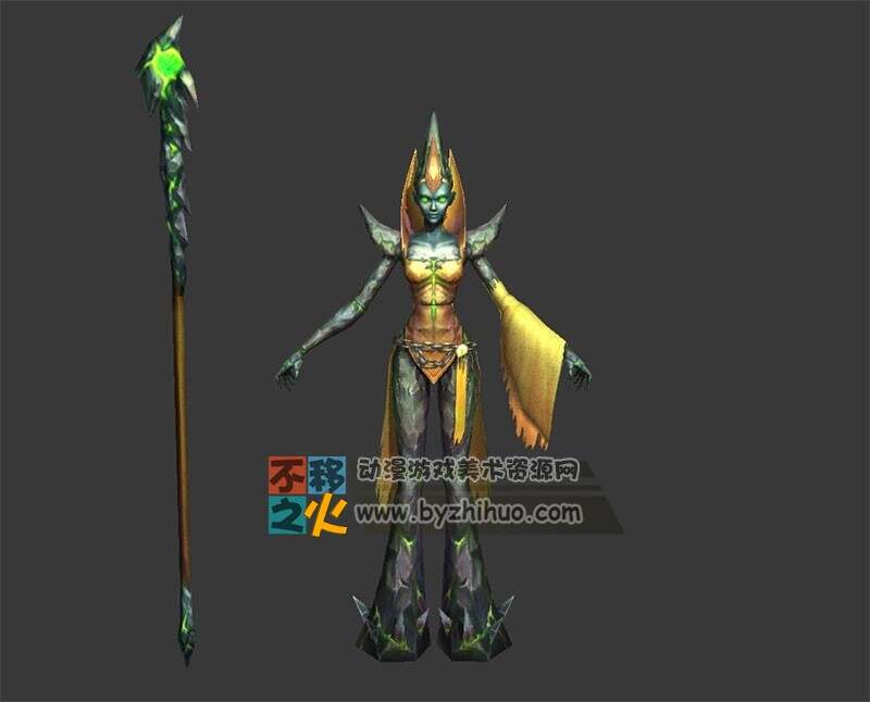 魔法 女法师模型