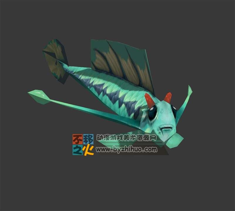 Fish 大眼鱼 Max模型
