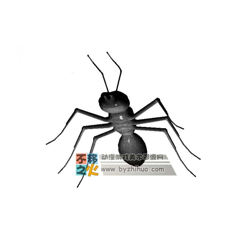 蚂蚁 3DS模型