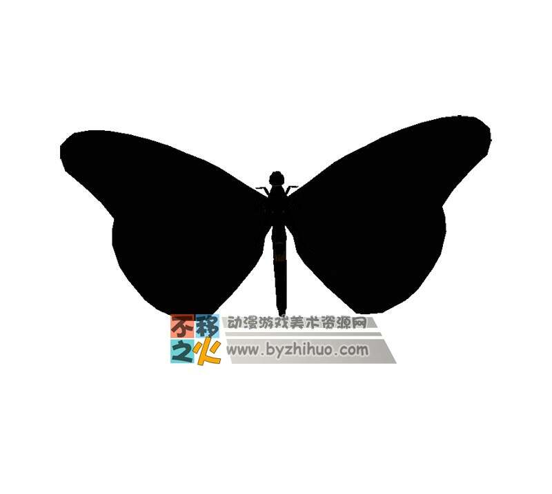 Butterfly 蝴蝶 3DS模型