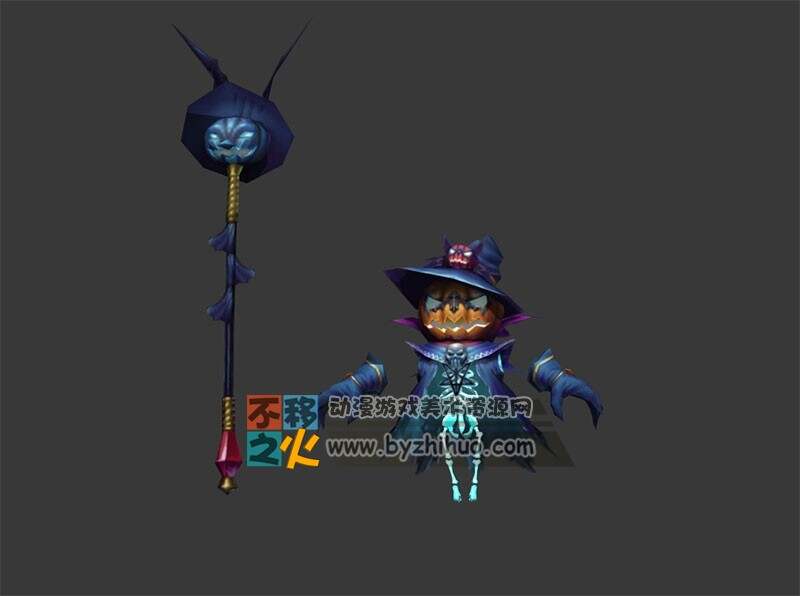 万圣节 南瓜灯 幽灵 南瓜怪模型