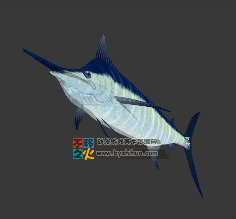 水族之剑鱼 3DS模型