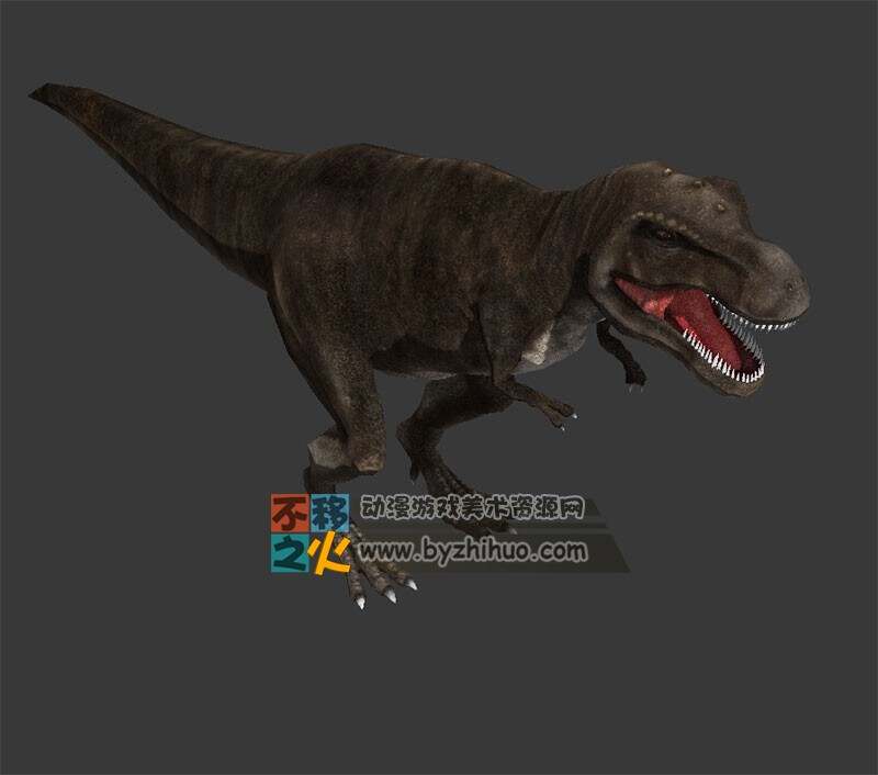 饥饿的恐龙 OBJ 模型