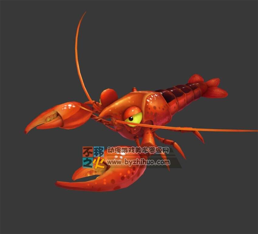 愤怒的龙虾 Max模型
