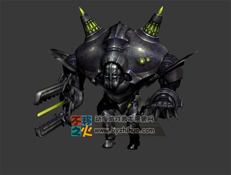 未来 科技的 机器人 士兵 模型