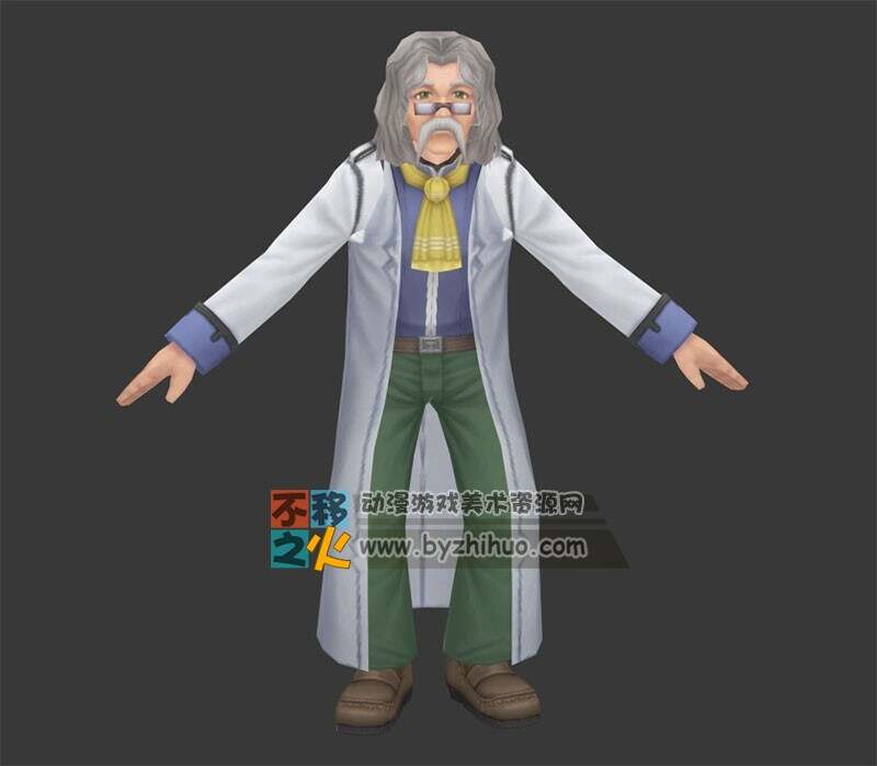 老博士 科学家 医生模型