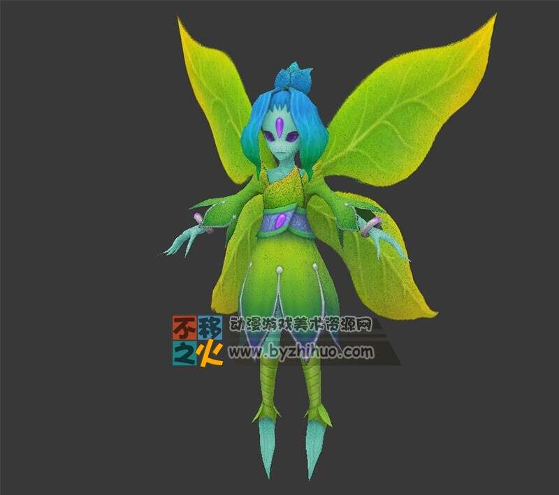 精灵 蝴蝶 花仙子 模型