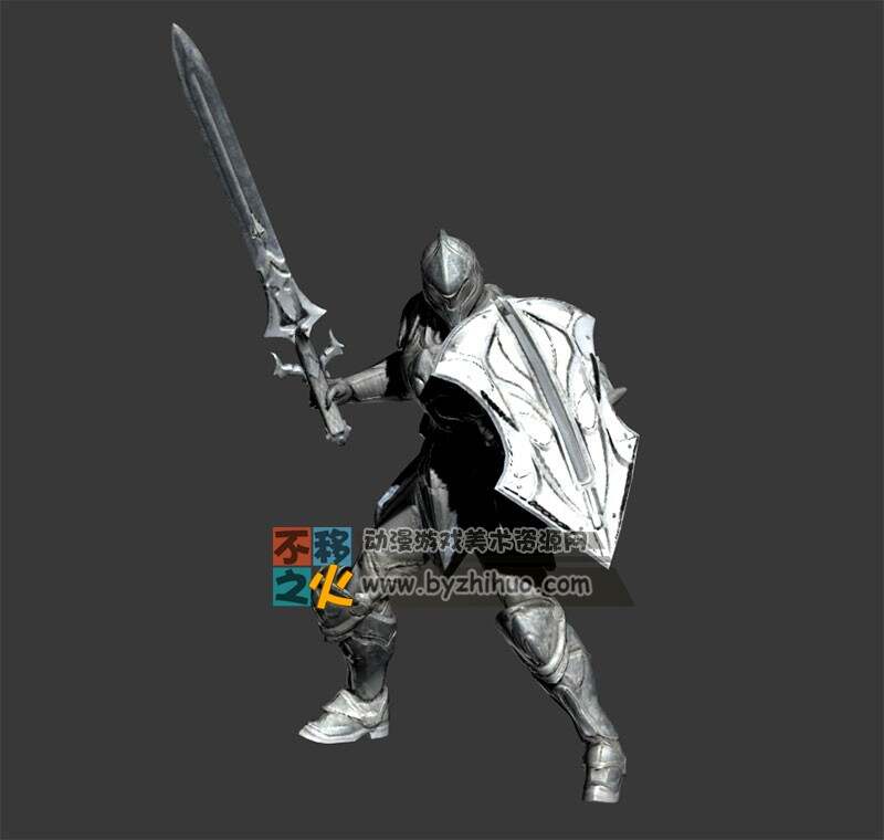 铠甲 士兵 战士 剑盾 模型