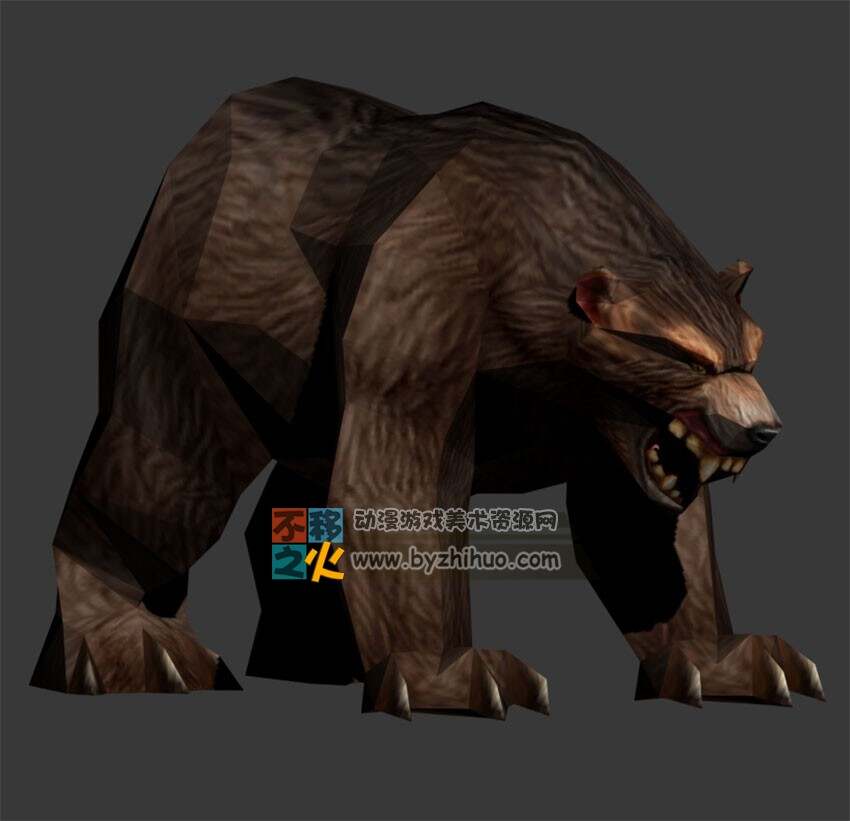 简化版大棕熊 3DS OBJ模型