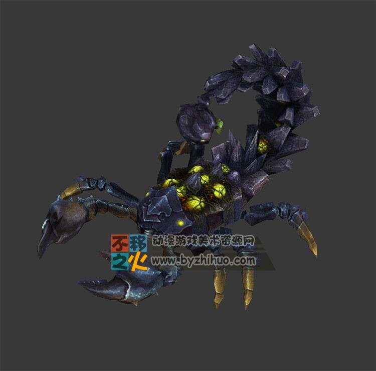 牛叉的蝎子 Max模型