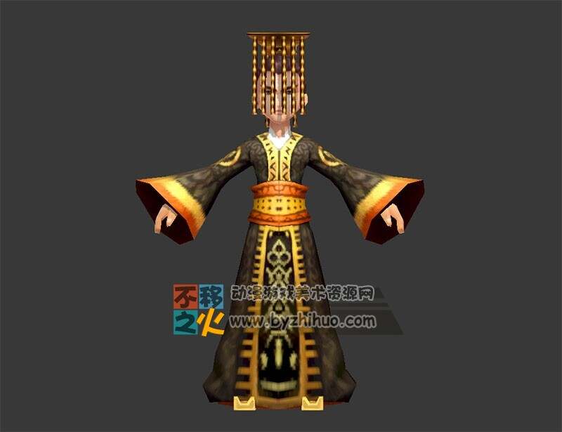 皇帝 古装 龙袍 模型