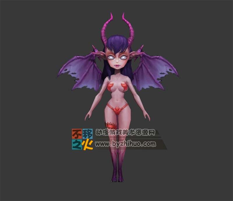 恶魔 蝙蝠 性感 魔女 模型