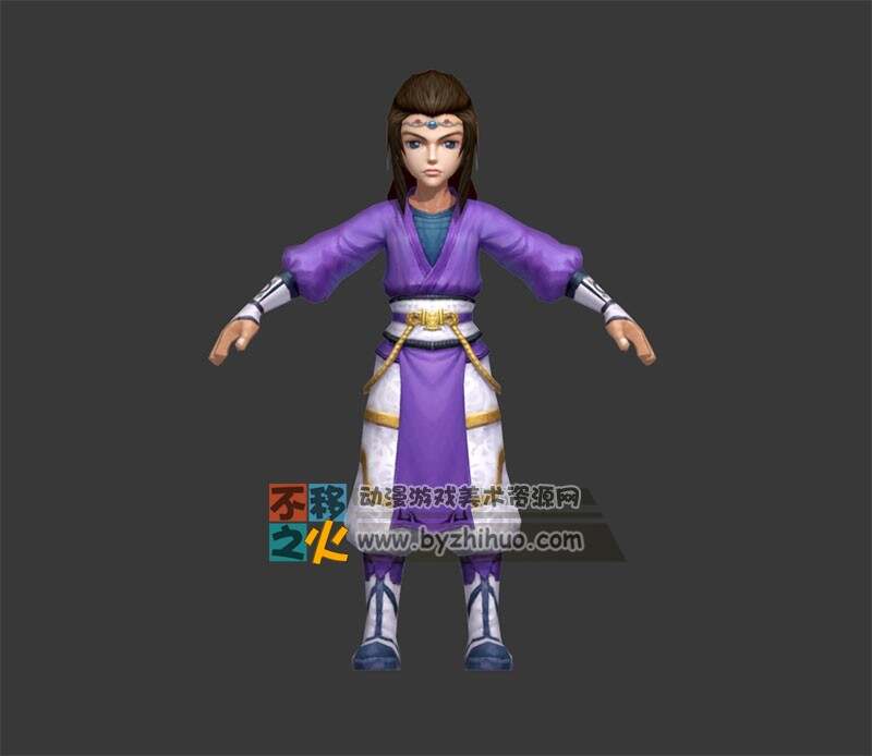Q版角色男主 项羽 模型