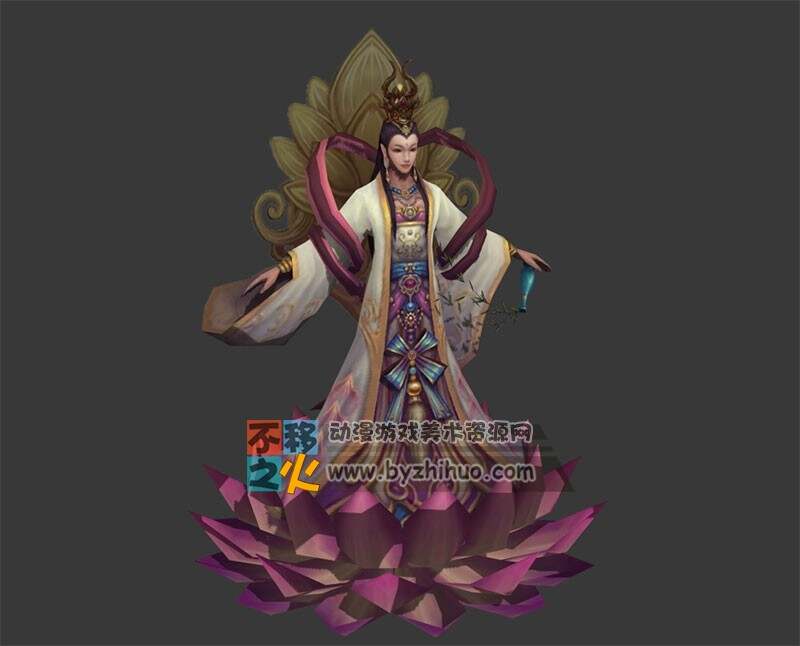 古装 观音 菩萨 模型
