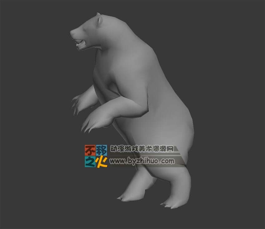 动物动作之北极熊 Max模型