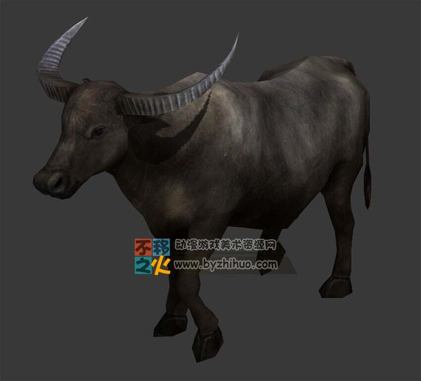 动物动作之牛 Max模型