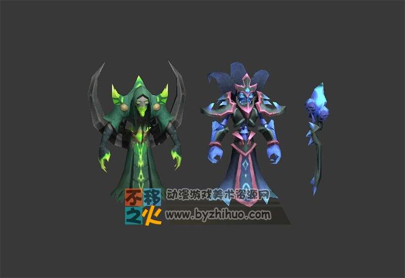 恶魔 妖怪 法师 模型