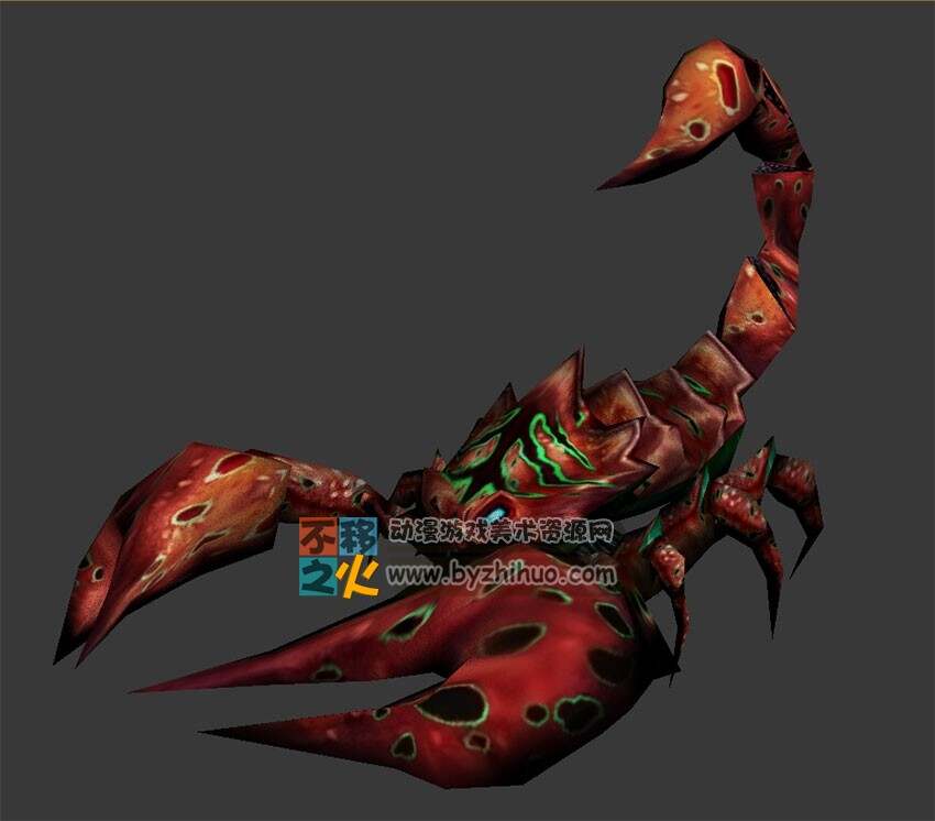 赤色魔蝎 Max模型