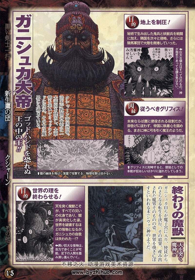 20th anniv BERSERK character&world 漫画资料集 三浦建太郎