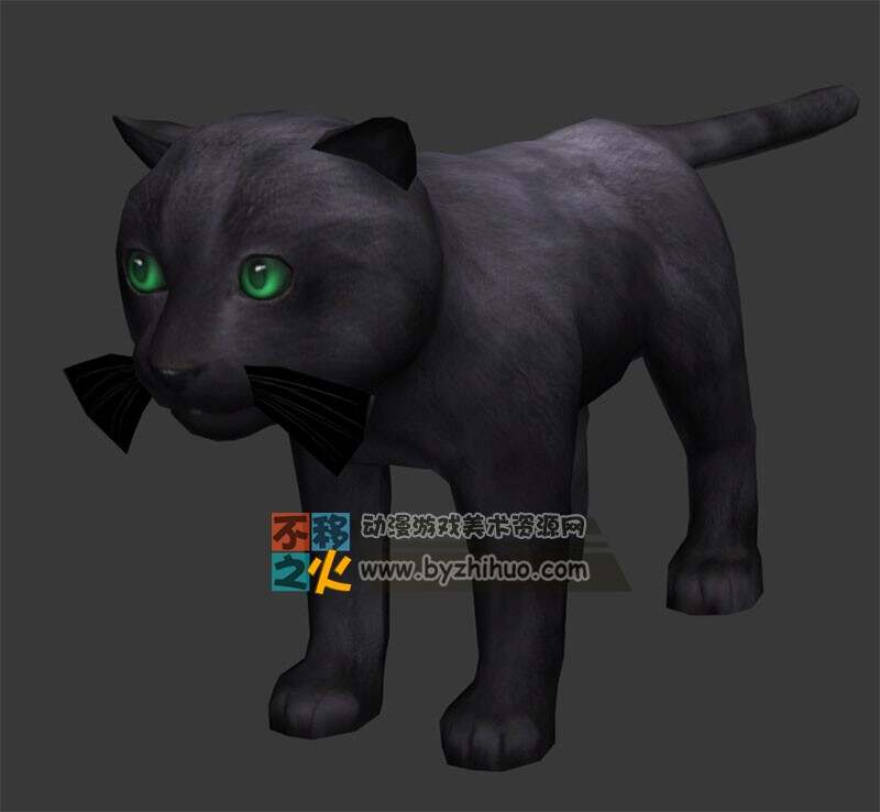 呆板黑猫 Max模型