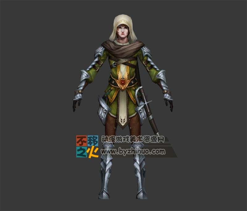 中世纪 勇士 模型