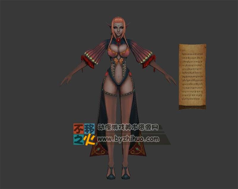 精灵 美女 性感 模型
