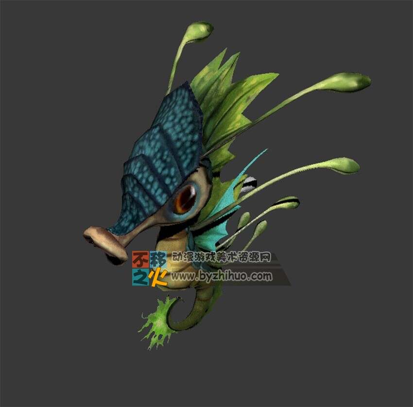 Q版海马 3D模型