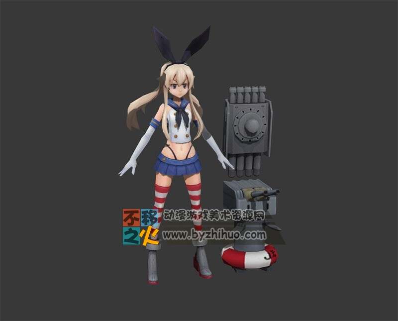 美少女 战舰 二次元 模型