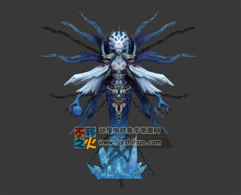 冰霜 雪妖 妖怪 法师 模型