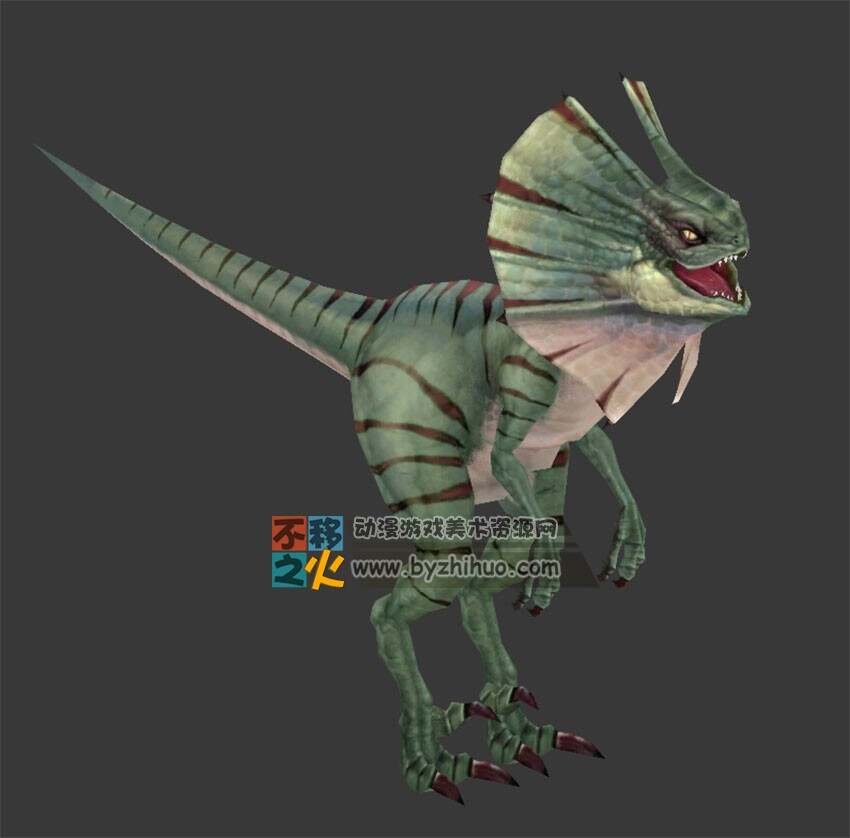 绿色恐龙 Max模型