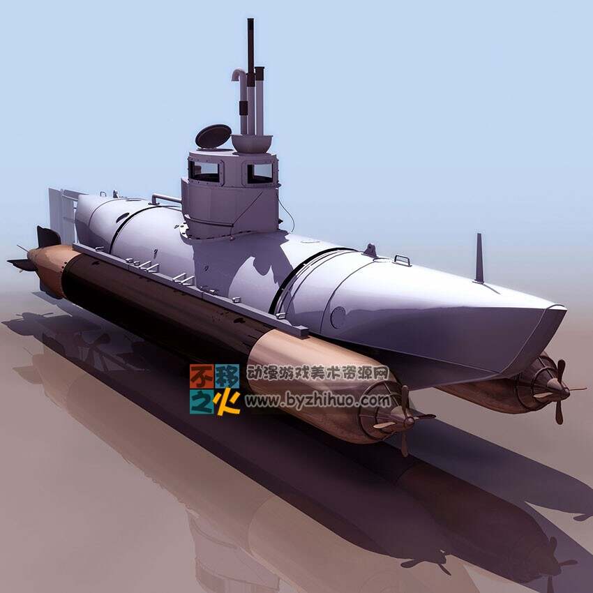 潜水艇 3DS模型