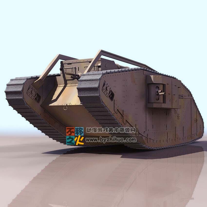 二战坦克 3DS模型