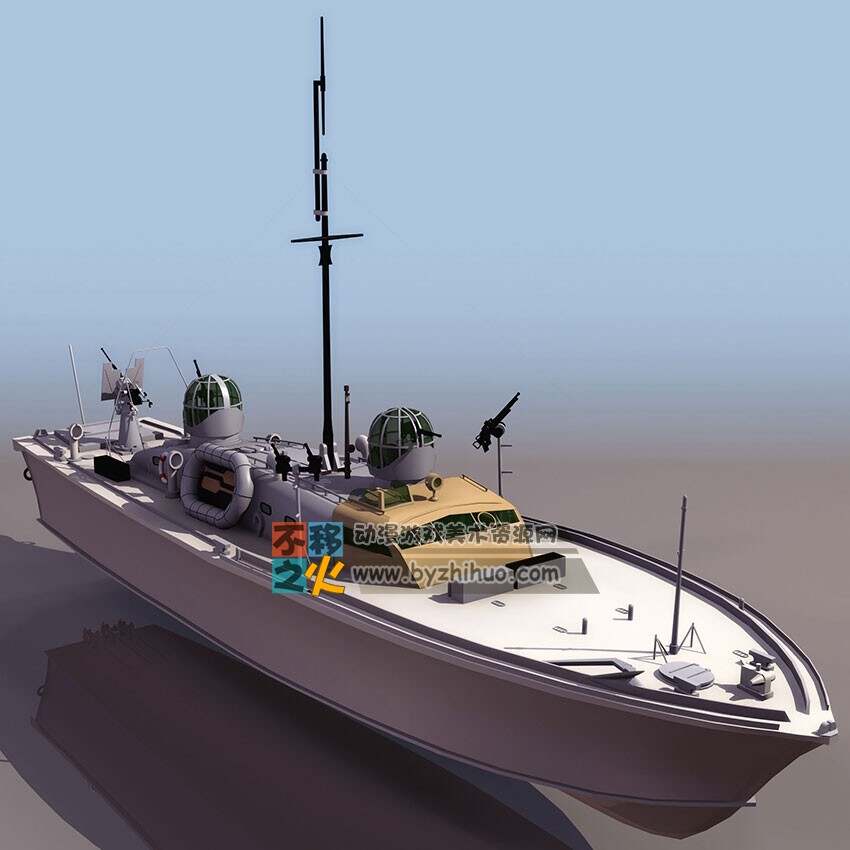 游艇 3DS模型